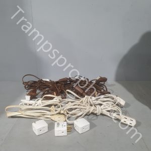 Assorted Extension Leads And Plugs
