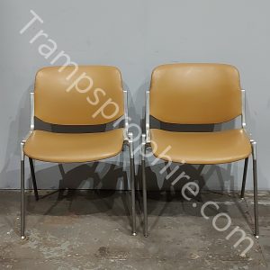 Tan And Aluminium Chairs