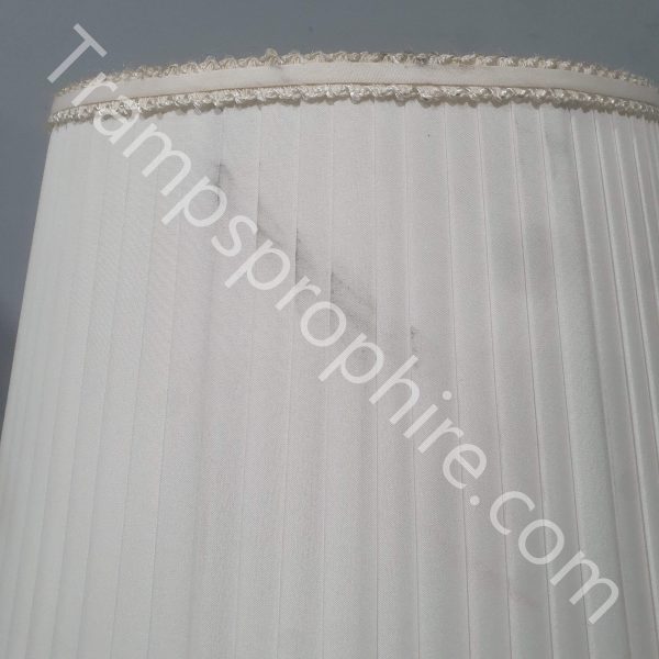 White Pleated Lampshade