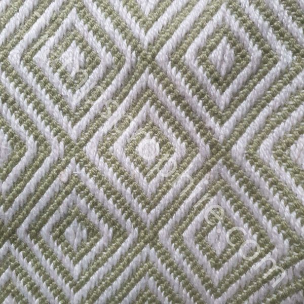 Green And White Rug