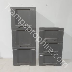 Grey Plastic Stacking Boxes