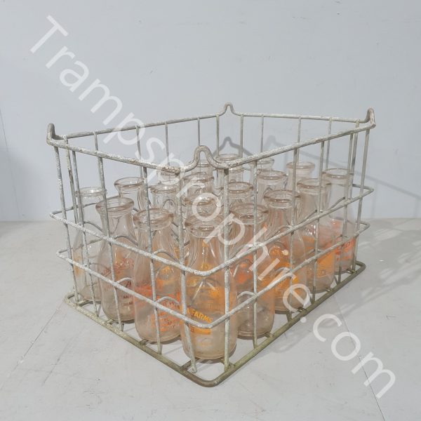 Milk Bottles With Wire Crate