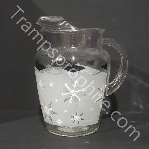 Black and White Pitcher and Glasses