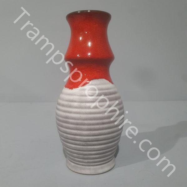 Red And Grey Vase