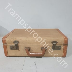 Tan Canvas Suitcase