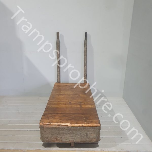 Industrial Wooden Cart With Handles