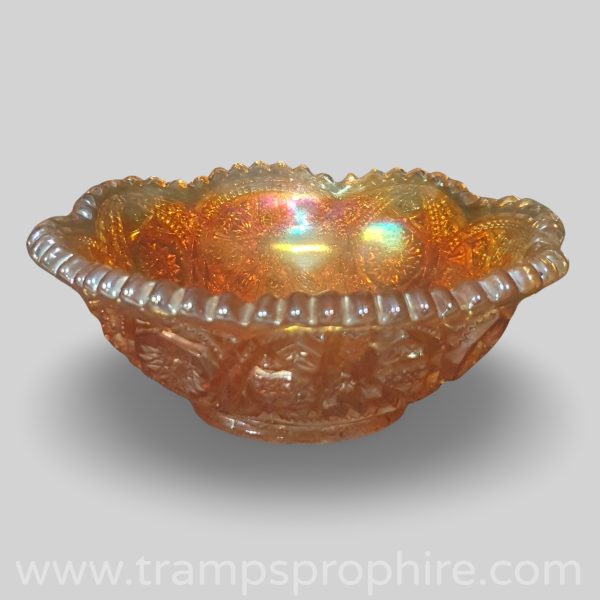 Amber Coloured Glass Dish
