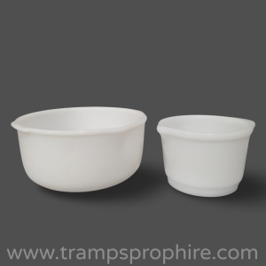 White Glass Bowls