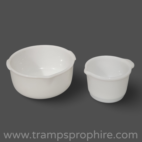 White Glass Bowls