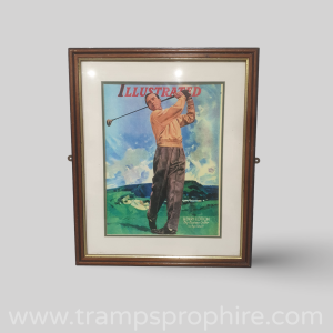 Framed Golfer Picture