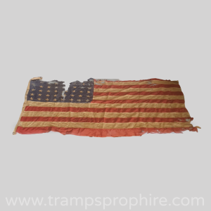 American Flag 48 Stars and Stripes Battle Worn- Printed