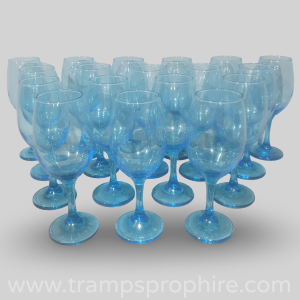 Light Blue Wine Glasses