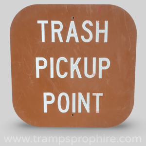 Trash Pickup Point Sign