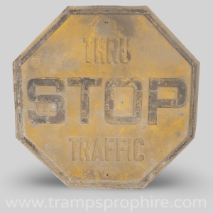 Stop Thru Traffic Sign