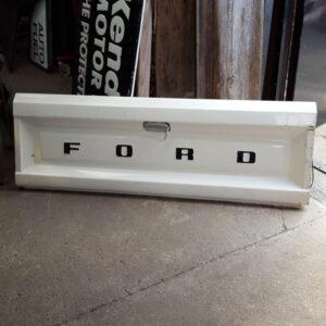 White Ford Pick Up Tailgate