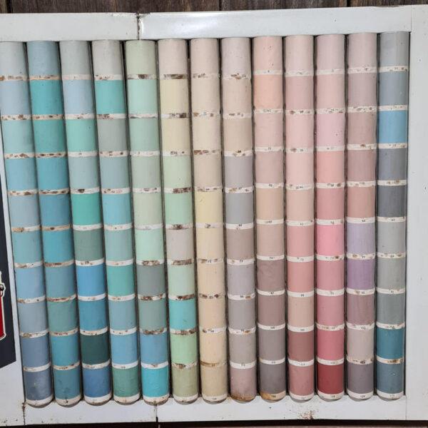 Vintage Paint Shop Colour Chart