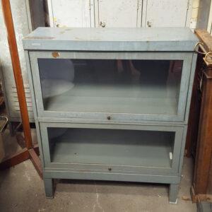 Grey Glass Door Stacking Cabinet