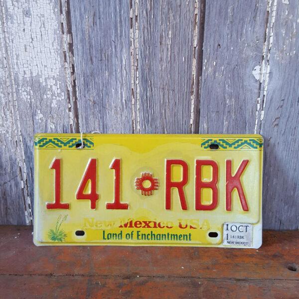 American Licence Plate New Mexico