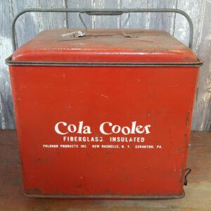 Vintage Red Cola Drinks Cooler