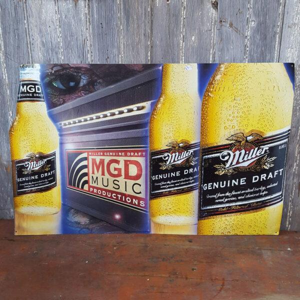 American Miller Beer Metal Sign