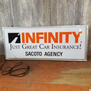 American Infinity Back Light Insurance Sign