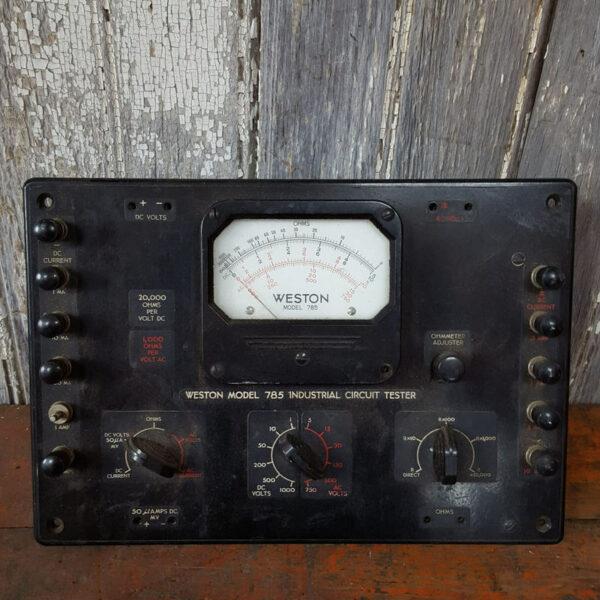 Vintage Circuit Tester Panel
