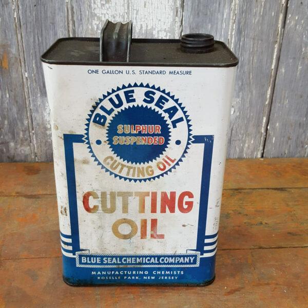 Vintage Blue Seal Cutting Oil Can