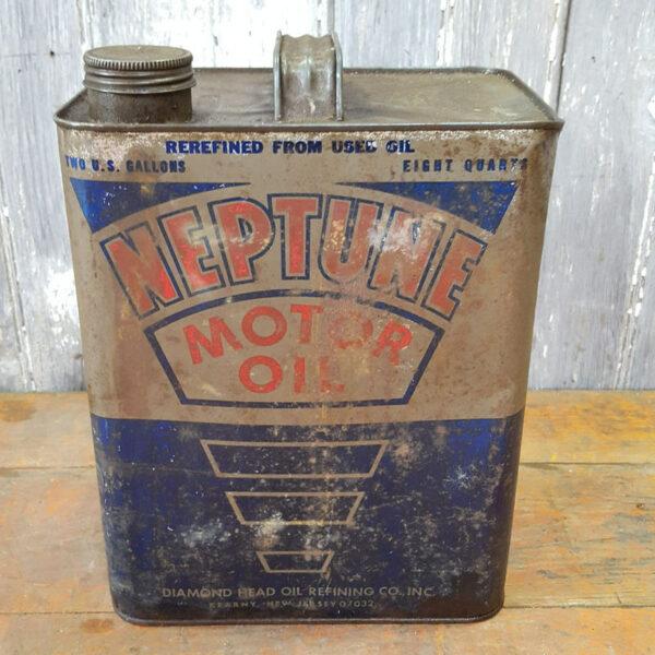 Vintage Neptune Motor Oil Can