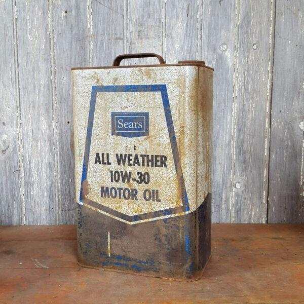 Vintage Sears All Weather Motor Oil Can