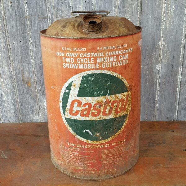 Oil Can Castrol Oil 6.5 Gallon