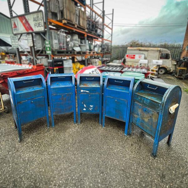 American Street Blue Mailboxes