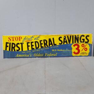 First Federal Savings Sign