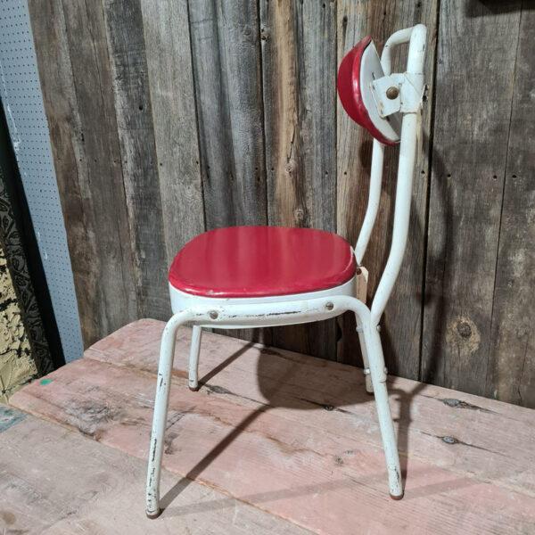 Red and White Cosco Chair
