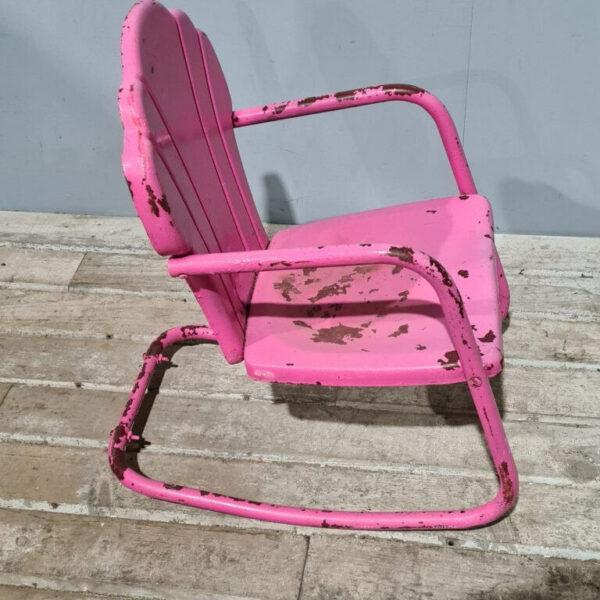 Vintage Pink Child's Garden Chair