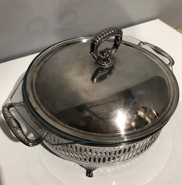 Vintage Silver Plated Serving Dish